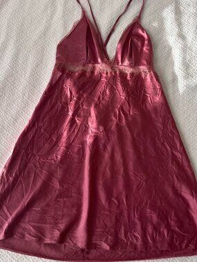 Victoria secret pink mini dress lace detailing size M